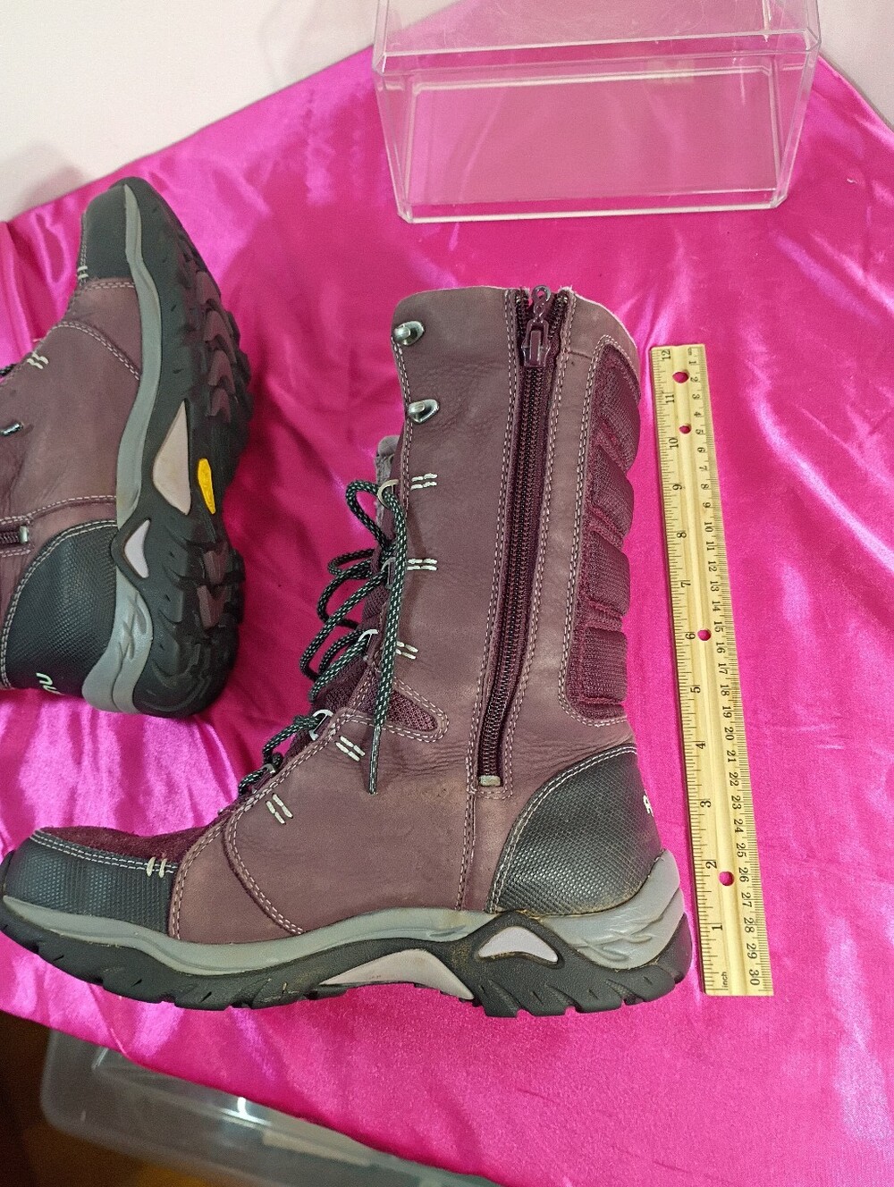 AHNU Boots Womens Size 6 Grade Purple High Northridge Wint Hiking Boot Vibrant. - Picture 7 of 7